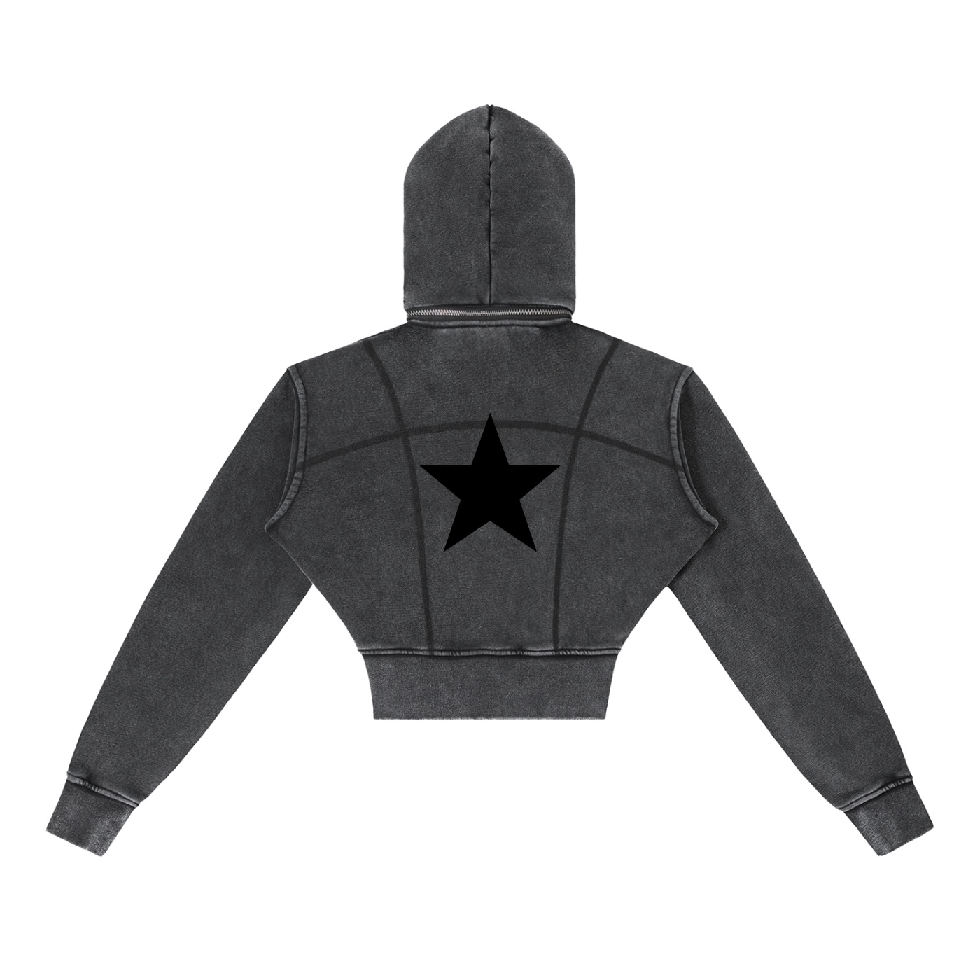 ELITE Vintage Cropped Hoodie - Image 2