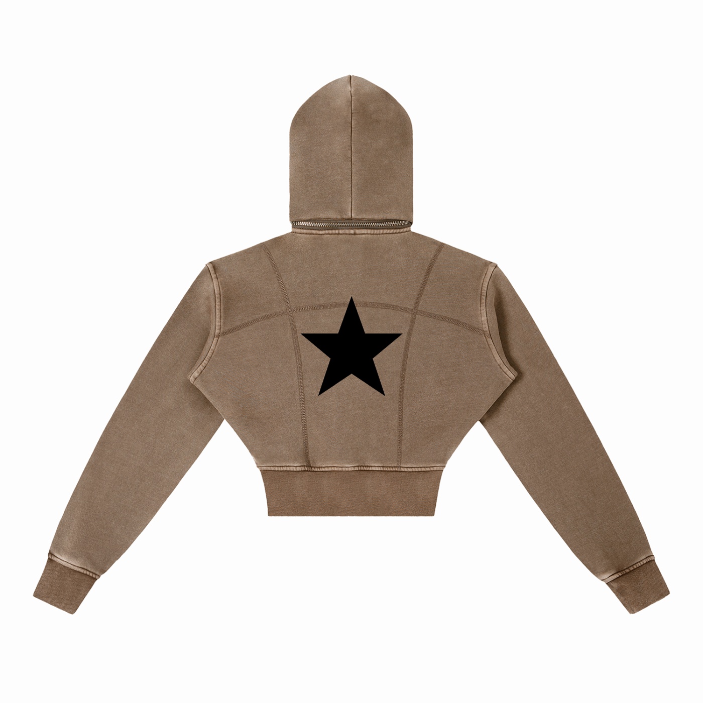 ELITE Vintage Cropped Hoodie - Image 4